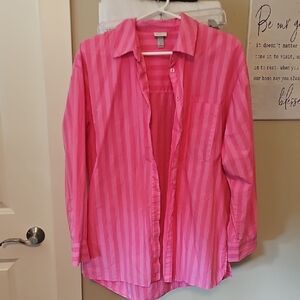 A New Day Pink Striped Shirt